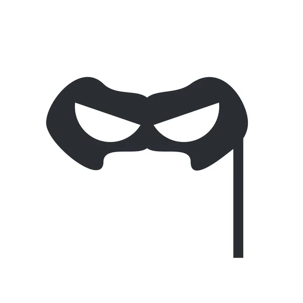 Web Mobil Uygulaması Tasarım Maske Logo Kavramı Için Beyaz Arka — Stok Vektör