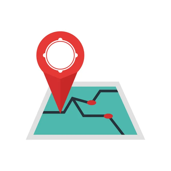 Vector Icono Gps Aislado Fondo Blanco Para Diseño Aplicaciones Web — Archivo Imágenes Vectoriales