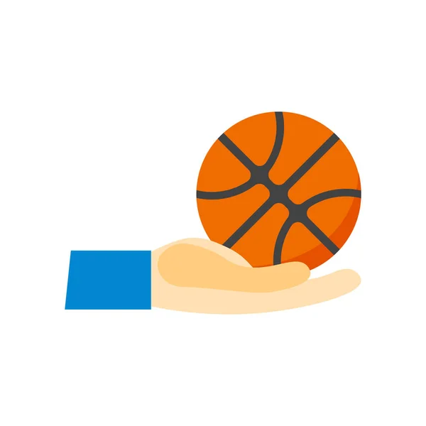 Basketball Icon Vector Isolated White Background Your Web Mobile App — Stock Vector