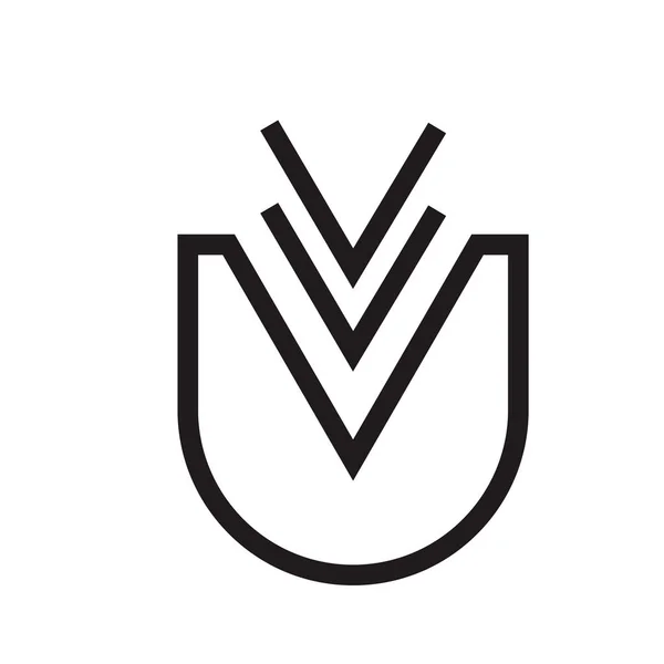 Simge Vektör Web Mobil Uygulaması Tasarım Aşağı Logo Kavramı Için — Stok Vektör