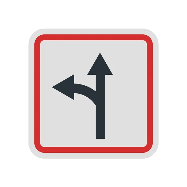Verkehrszeichen Symbol Vektor Isoliert Auf Weißem Hintergrund Für Ihr Web — Stockvektor