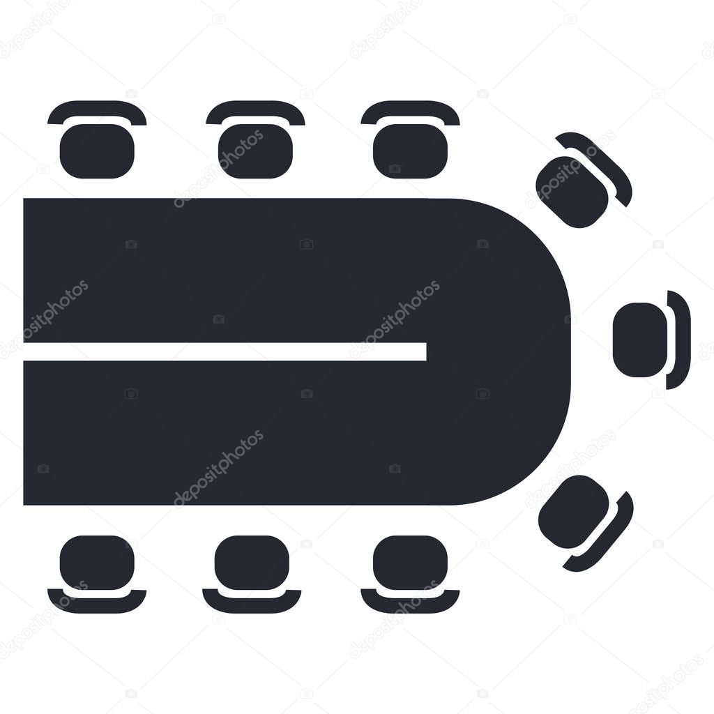 Table icon vector isolated on white background for your web and mobile app design, Table logo concept