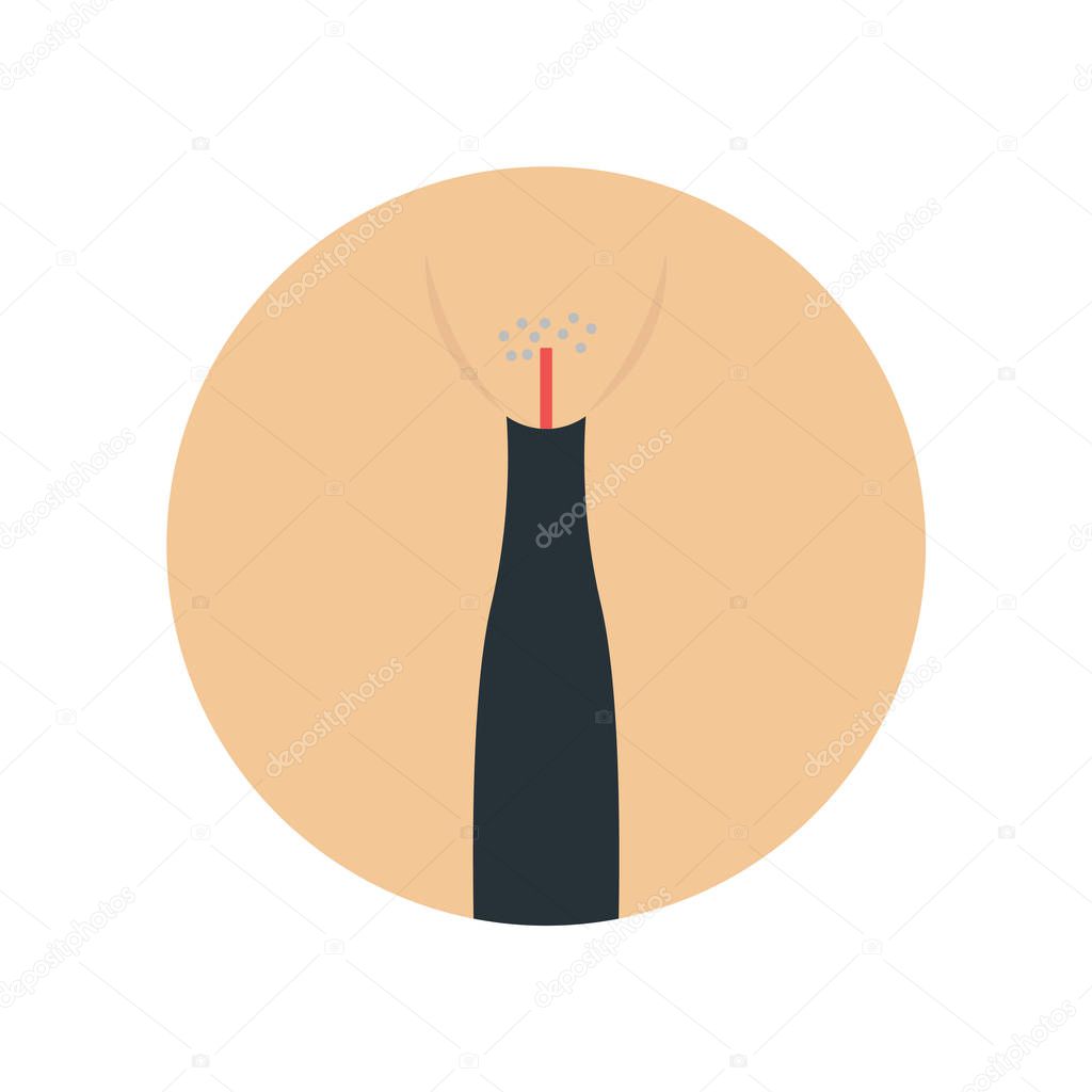 Vagina icon vector isolated on white background for your web and mobile app design, Vagina logo concept