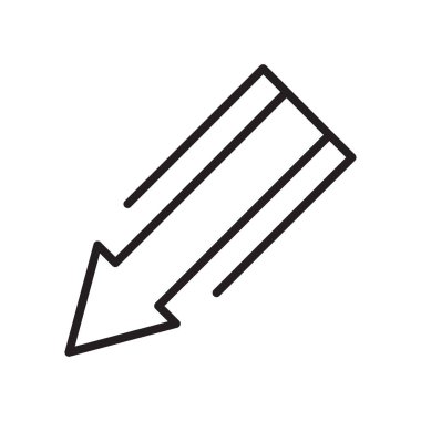 Çapraz ok simge vektör web ve mobil uygulaması tasarımı, çapraz ok logo kavramı için izole üzerinde beyaz arka plan