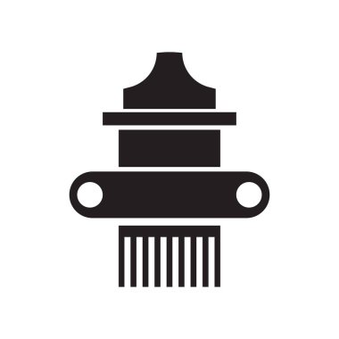 Araba parçaları simge vektör web ve mobil uygulaması tasarımı, araba parçaları logo kavramı için izole üzerinde beyaz arka plan