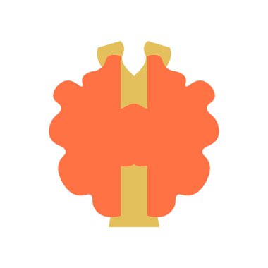 Tiroid bezi simge vektör web ve mobil uygulaması tasarımı, tiroid bezi logo kavramı üzerinde izole beyaz arka plan