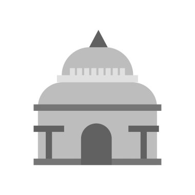 Web ve mobil uygulaması tasarımı, Capitol logosu kavramı için beyaz arka plan üzerinde izole Capitol simge vektör