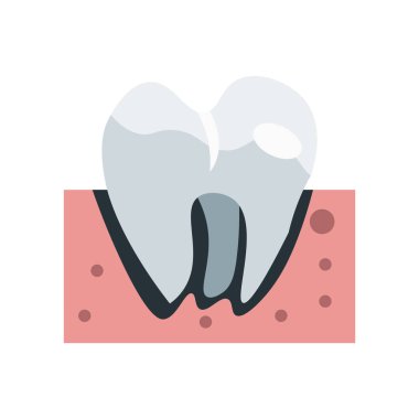 Web ve mobil uygulaması tasarım, sakız logo kavramı için beyaz arka plan üzerinde izole sakız simge vektör