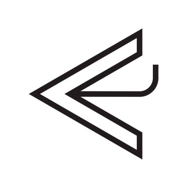 Sol ok simge vektör web ve mobil uygulaması tasarımı, sol ok logo kavramı için izole üzerinde beyaz arka plan