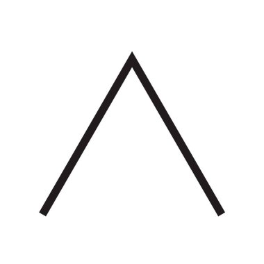 Web ve mobil uygulaması tasarım, ok logo kavramı için beyaz arka plan üzerinde izole ok simge vektör