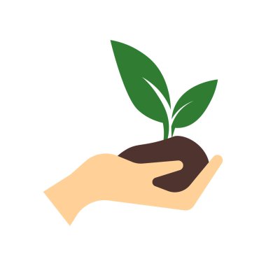 Filiz simge vektör web ve mobil uygulaması tasarımı, filiz logo kavramı için izole üzerinde beyaz arka plan