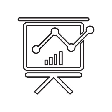 Web ve mobil uygulaması tasarımı, tanıtım logo kavramı için beyaz arka plan üzerinde izole sunu simge vektör