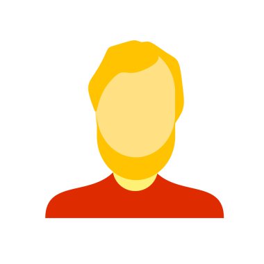 Web ve mobil uygulaması tasarımı, adam logo kavramı için beyaz arka plan üzerinde izole adam simge vektör