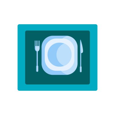 Web ve mobil uygulaması tasarımı, yemek logo kavramı için beyaz arka plan üzerinde izole yemek simge vektör