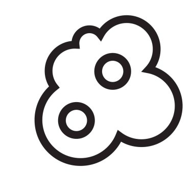 Kızarmış yumurta simge vektör web ve mobil uygulaması tasarımı, kızarmış yumurta logo kavramı için izole üzerinde beyaz arka plan