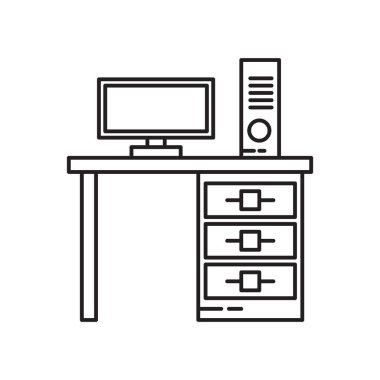 Web ve mobil uygulaması tasarımı, Resepsiyon logo kavramı için beyaz arka plan üzerinde izole Resepsiyon simge vektör