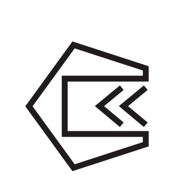 Sol ok simge vektör web ve mobil uygulaması tasarımı, sol ok logo kavramı için izole üzerinde beyaz arka plan