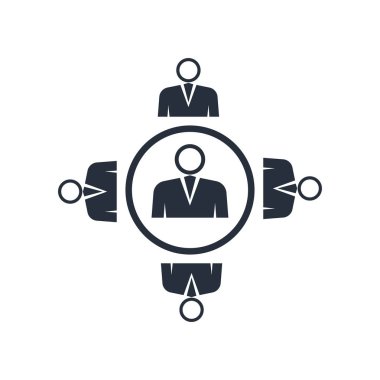 Bağlı kuruluş pazarlama simge vektör web ve mobil uygulaması tasarımı, bağlı kuruluş pazarlama logo kavramı için izole üzerinde beyaz arka plan