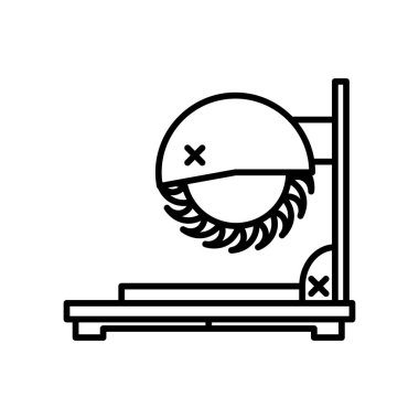 Chop Web'iniz için beyaz arka plan üzerinde izole simge vektör ve logo kavramı hareket eden app tasarım, Chop gördüm