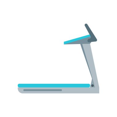 Web ve mobil uygulaması tasarımı, koşu bandı logo kavramı için beyaz arka plan üzerinde izole koşu bandı simge vektör