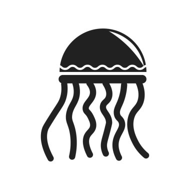 Web ve mobil uygulaması tasarımı, Medusa logo kavramı için beyaz arka plan üzerinde izole Medusa simge vektör