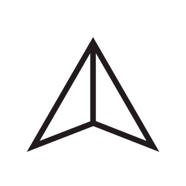 Web ve mobil uygulaması tasarım, ok logo kavramı için beyaz arka plan üzerinde izole ok simge vektör