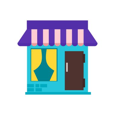 Web ve mobil uygulaması tasarımı, Bistro logo kavramı için beyaz arka plan üzerinde izole bistro simge vektör