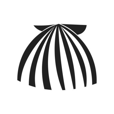 Web ve mobil uygulaması tasarımı, Seashell logo kavramı için beyaz arka plan üzerinde izole seashell simge vektör