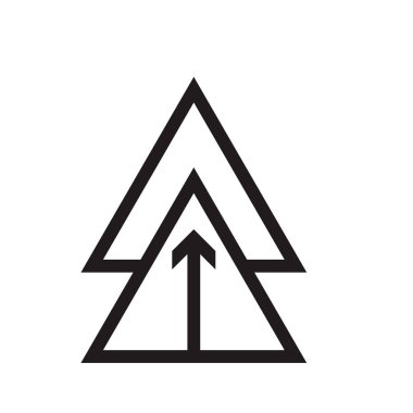 Web ve mobil uygulaması tasarım, ok logo kavramı için beyaz arka plan üzerinde izole ok simge vektör