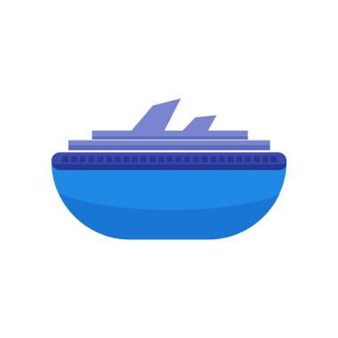 Web ve mobil uygulaması tasarımı, Cruise logo kavramı için beyaz arka plan üzerinde izole simge vektör cruise