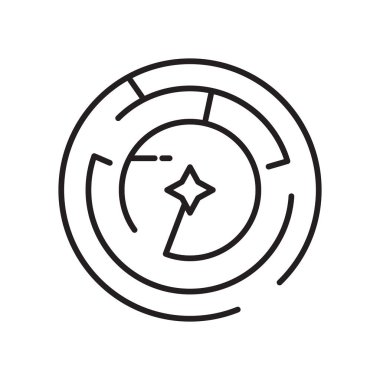 Web ve mobil uygulaması tasarımı, labirent logo kavramı için beyaz arka plan üzerinde izole labirent simge vektör