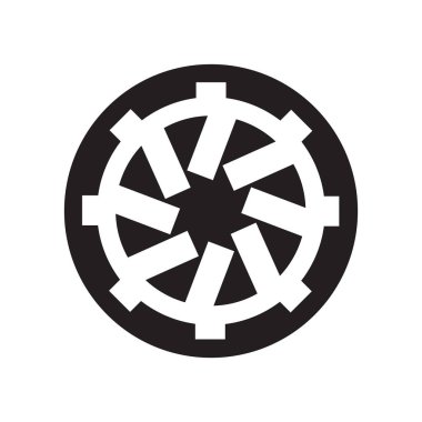 Soyut simge vektör web ve mobil uygulaması tasarımı, Soyut logo kavramı için izole üzerinde beyaz arka plan