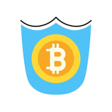 Kalkan kutsal kişilerin resmi vektör web ve mobil uygulaması tasarımı, kalkan logo kavramı için izole üzerinde beyaz arka plan