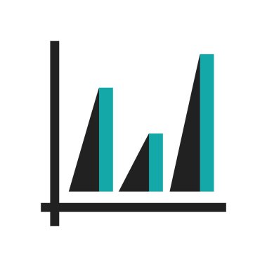 Çift çubuk grafik arayüzü sembol simge vektör web ve mobil uygulaması tasarımı, çift çubuk grafik arabirimi sembolü logo kavramı üzerinde izole beyaz arka plan