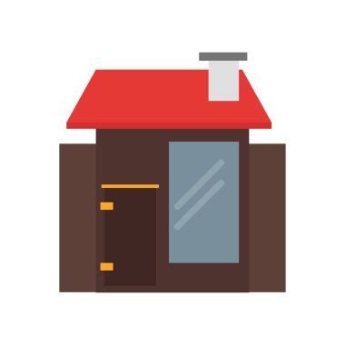 Web ve mobil uygulaması tasarım, dükkanı logo kavramı için beyaz arka plan üzerinde izole dükkanı simge vektör