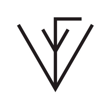 Ok simge vektör web ve mobil uygulaması tasarım, aşağı ok logo kavramı için beyaz arka plan üzerinde izole