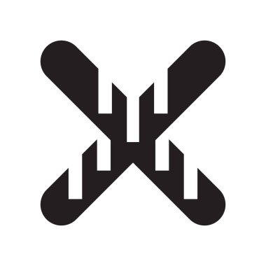 Web ve mobil uygulaması tasarım için beyaz arka plan üzerinde izole simge vektör çapraz logo kavramı