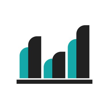 Basit grafik grafik arabirimi sembol simge vektör web ve mobil uygulaması tasarım, basit grafik grafik arabirimi sembolü logo kavramı için izole üzerinde beyaz arka plan