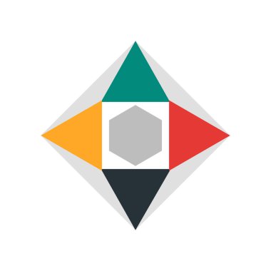 Web ve mobil uygulaması tasarımı, okları logo kavramı için beyaz arka plan üzerinde izole okları simge vektör