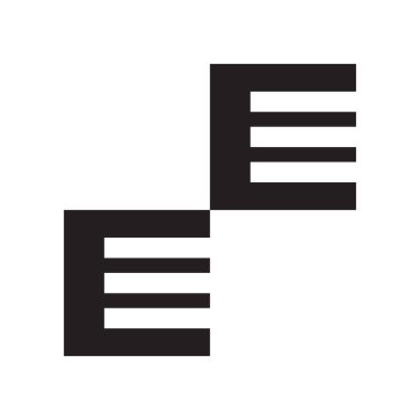 Kareler simge vektör web ve mobil uygulaması tasarımı, kareler logo kavramı için izole üzerinde beyaz arka plan