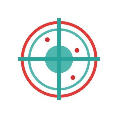 Web ve mobil uygulaması tasarımı, Radar logo kavramı için beyaz arka plan üzerinde izole radar simge vektör