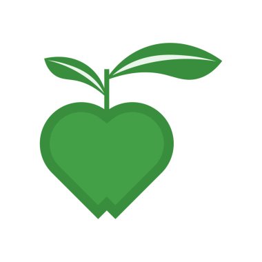 Web ve mobil uygulaması tasarımı, yeşil logo kavramı için beyaz arka plan üzerinde izole yeşil simge vektör