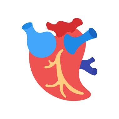 Web ve mobil uygulaması tasarımı, kalp logo kavramı için beyaz arka plan üzerinde izole kalp simge vektör