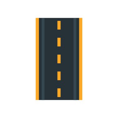 Web ve mobil uygulaması tasarımı, yol logo konsepti için beyaz arka plan üzerinde izole yol simge vektör