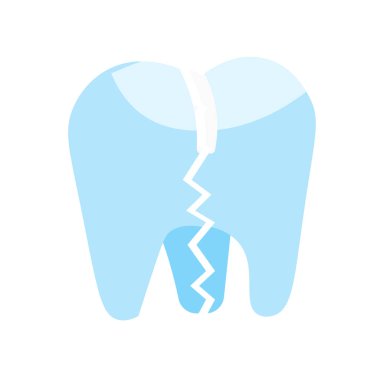 Diş simge vektör web ve mobil uygulaması tasarımı, diş logo kavramı için izole üzerinde beyaz arka plan
