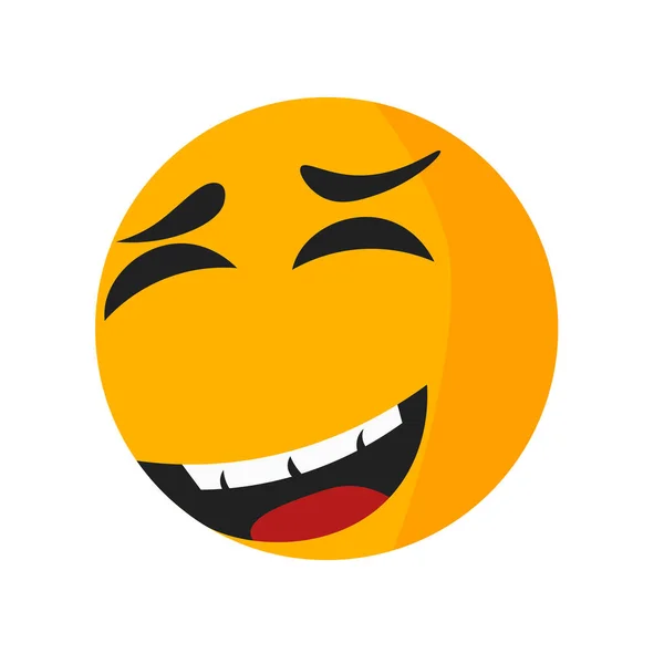 Wütendes Lächeln Icon Vektor Isoliert Auf Weißem Hintergrund Für Ihre — Stockvektor