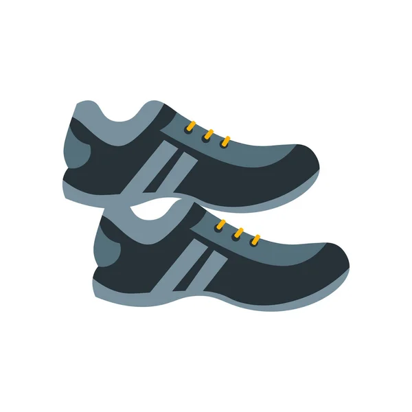 Web Mobil Uygulaması Tasarım Sneaker Logo Kavramı Için Beyaz Arka — Stok Vektör