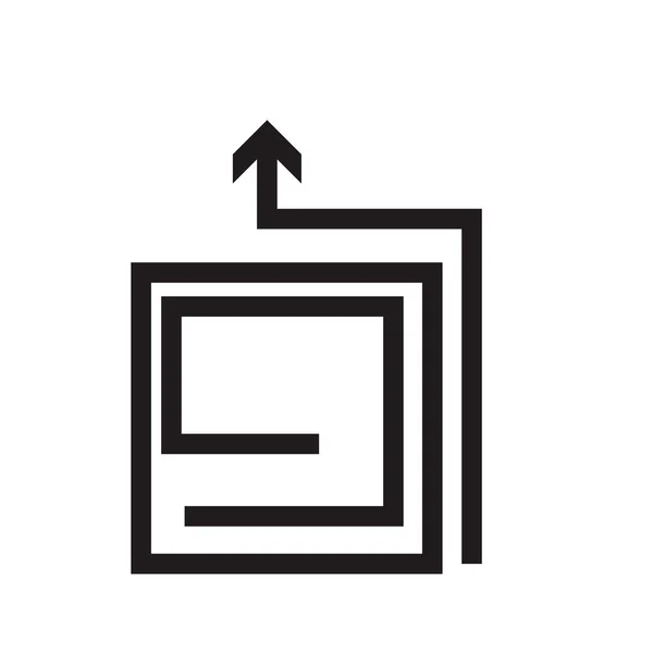 Arrow Icon Vector Isolato Sfondo Bianco Tuo Design Web Mobile — Vettoriale Stock
