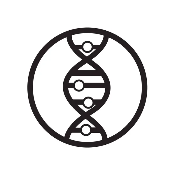 Dna 鎖のアイコン ベクトル Web およびモバイル アプリのデザイン Dna ストランド ロゴのコンセプトのホワイト バック — ストックベクタ