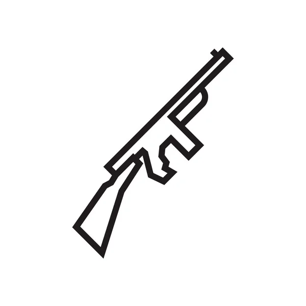 Pistola Vector Icono Aislado Fondo Blanco Para Diseño Aplicaciones Web — Vector de stock